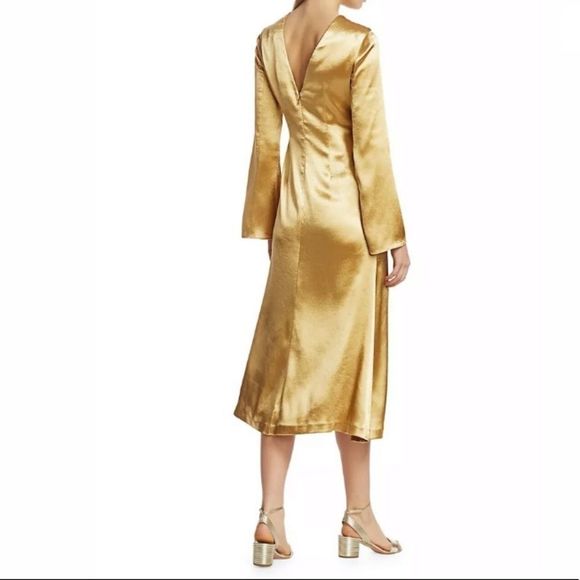 Cinq à Sept Paulena Satin Dress SIZE US 0 $495 - Picture 5 of 10